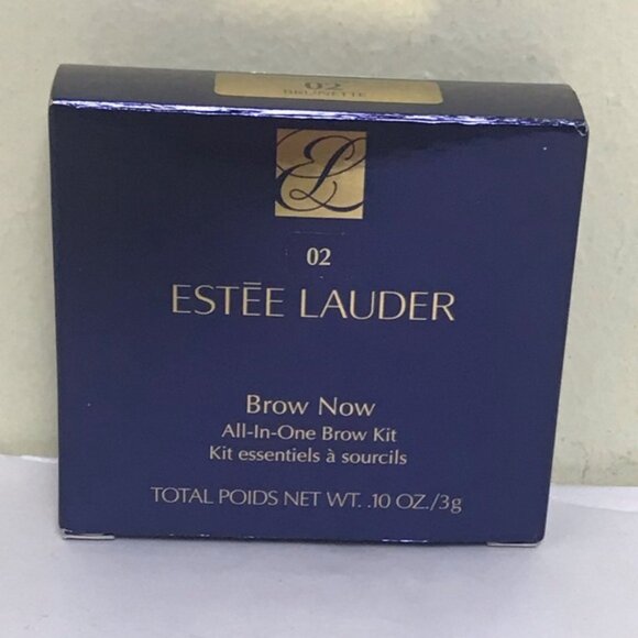 Estee Lauder NEW Brow Now All-In-One Brow Kit 02 Brunette Palette Brush Tweezers - Picture 8 of 11